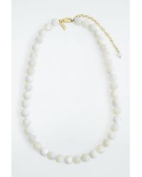 COS - Beaded Pearl Necklace - Lyst