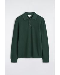 COS - Honeycomb-Knit Polo Shirt - Lyst