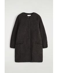 COS - Longline Teddy Jacket - Lyst