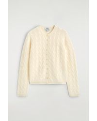 COS - Cable-Knit Cashmere Cardigan - Lyst