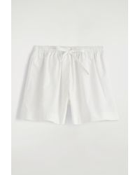 COS - Drawstring Cotton Shorts - Lyst