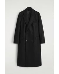 COS - Double-Breasted Wool Long Coat - Lyst