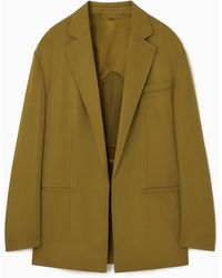COS - Oversized Tie-front Blazer - Lyst