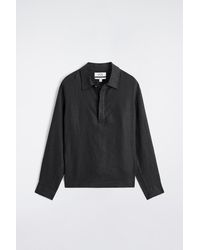 COS - Linen Popover Shirt - Lyst