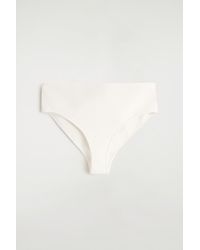 COS - Ribbed Silk Micro Shorts - Lyst