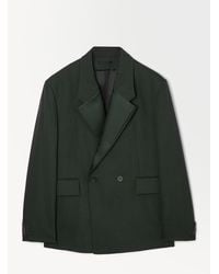 COS - The Double-breasted Wool Tuxedo Jacket - Lyst