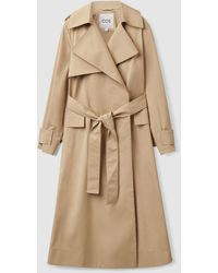 COS Belted Trench Coat - Natural