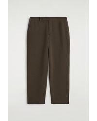 COS - Knitted Wool Straight-Leg Trousers - Lyst