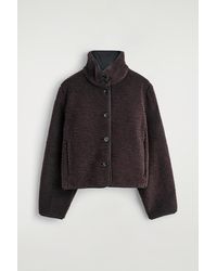 COS - Funnel-Neck Teddy Jacket - Lyst