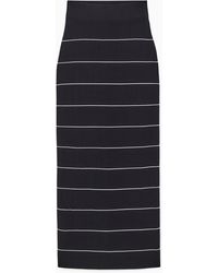 COS - Striped Knitted Maxi Skirt - Lyst