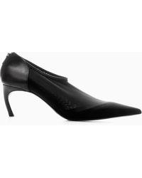 COS - Leather And Mesh Pumps - Lyst