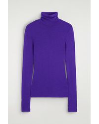 COS - Merino Wool High-Neck Top - Lyst