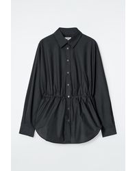 COS - Drawstring-Waist Shirt - Lyst