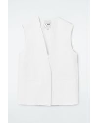 COS - Clean Wrap-front Waistcoat - Lyst