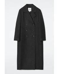 COS - Lange Cabanjacke Aus Wolle - Lyst