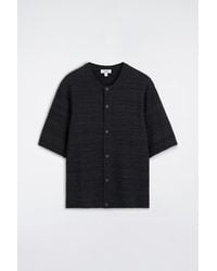 COS - Bouclé-Knit Short-Sleeved Cardigan - Lyst