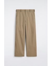COS - Cotton Relaxed-Fit Wide-Leg Chinos - Lyst