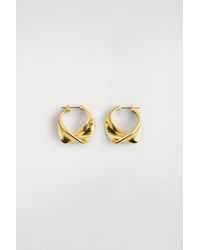 COS - Twisted Ribbon Hoop Earrings - Lyst