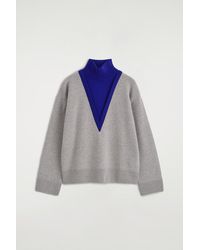 COS - Layered Funnel-Neck Merino Wool Sweater - Lyst