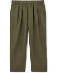 COS - Cropped Wide-leg Linen Pants - Lyst