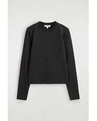 COS - Clean Cut Long-Sleeved T-Shirt - Lyst