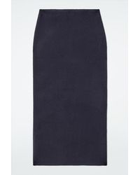 COS - Double-Faced Wool Maxi Skirt - Lyst