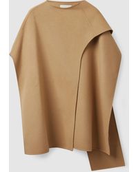 COS Wool-blend Cape - Natural