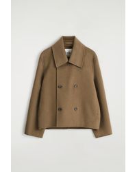 COS - Double-Faced Wool Pea Coat - Lyst