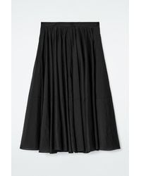 COS - Circle-Cut Midi Skirt - Lyst