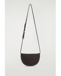 COS Leather Crossbody Bag in Blue | Lyst