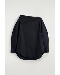 COS - Asymmetric Cotton Blouse - Lyst