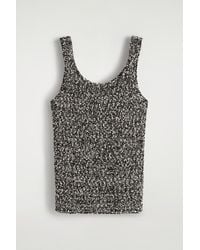 COS - Two-Tone Chunky Knitted Tank Top - Lyst