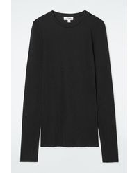 COS - Crew-neck Merino Wool Top - Lyst