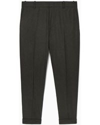 COS - Turn-up Tapered Wool Pants - Lyst