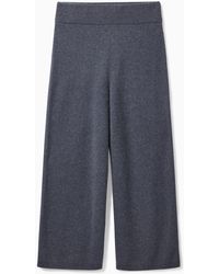 COS - Straight-leg Pure Cashmere Trousers - Lyst
