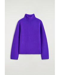 COS - Pure Cashmere Funnel-Neck Jumper - Lyst