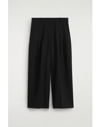COS - Pleated Wool-Blend Wide-Leg Trousers - Lyst