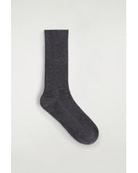 COS - Ribbed Wool Socks - Lyst