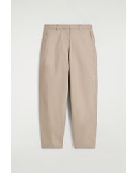 COS - Barrel-Leg Cotton Chinos - Lyst