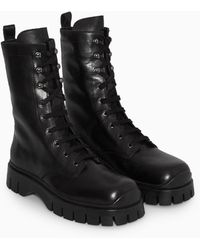 COS - Chunky Lace-up Boots - Lyst