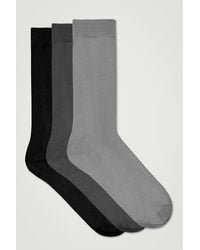 COS - 3-pack Mercerized Cotton Socks - Lyst