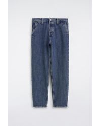 COS - Relaxed-Fit Straight-Leg Denim Trousers - Lyst