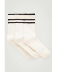COS - 3-pack Ribbed Sport Socks - Lyst