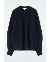 COS - Rounded Double-faced Wool Sweater - Lyst