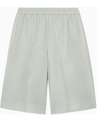 COS - Elasticated Linen-blend Bermuda Shorts - Lyst