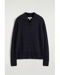 COS - Alpaca Merino Wool High-Neck Cardigan - Lyst