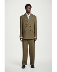 COS - Hose Aus Woll-Twill Mit Beinumschlag - Lyst