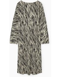COS - Pleated Midi Dress - Lyst