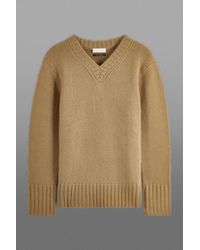 COS - The Recycled Cashmere V-neck Sweater - Lyst