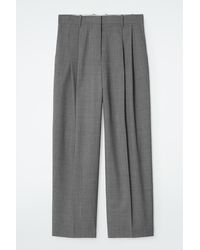 COS - Elegante Hose Aus Twill Mit Weitem Bein - Lyst